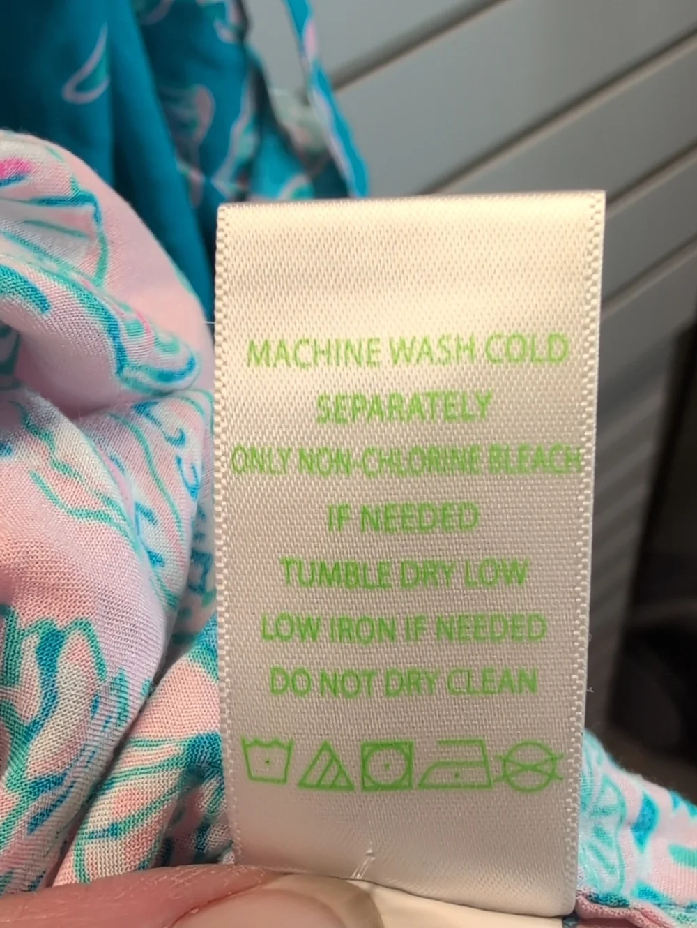 Lilly Pulitzer Natalie Beach Summer Cover Up Turquoise/Pink XL EUC